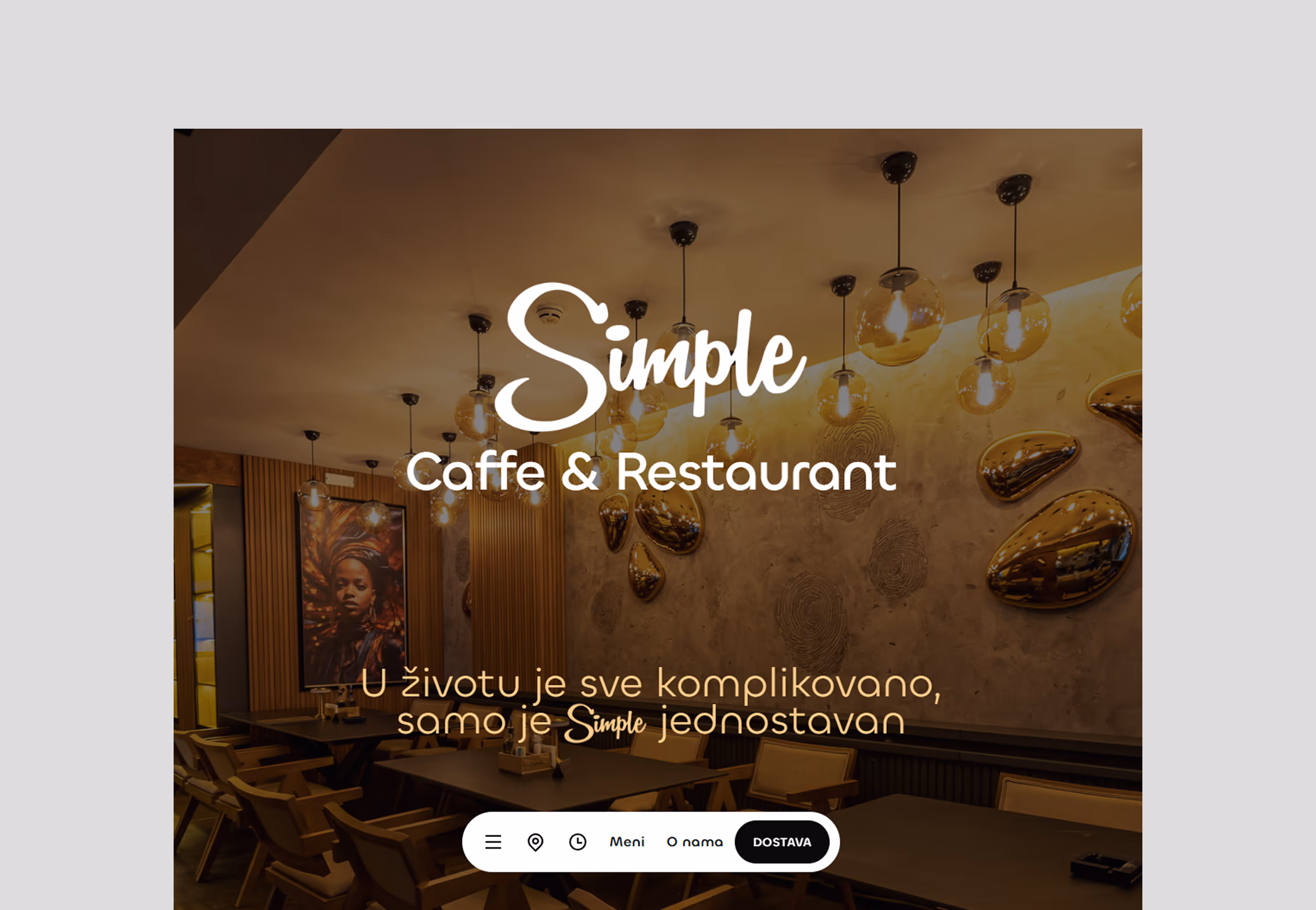 Simple Restoran &ndash; Redizajn